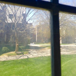 April is teaching me to look out this window - and at the world - through a creative lens.