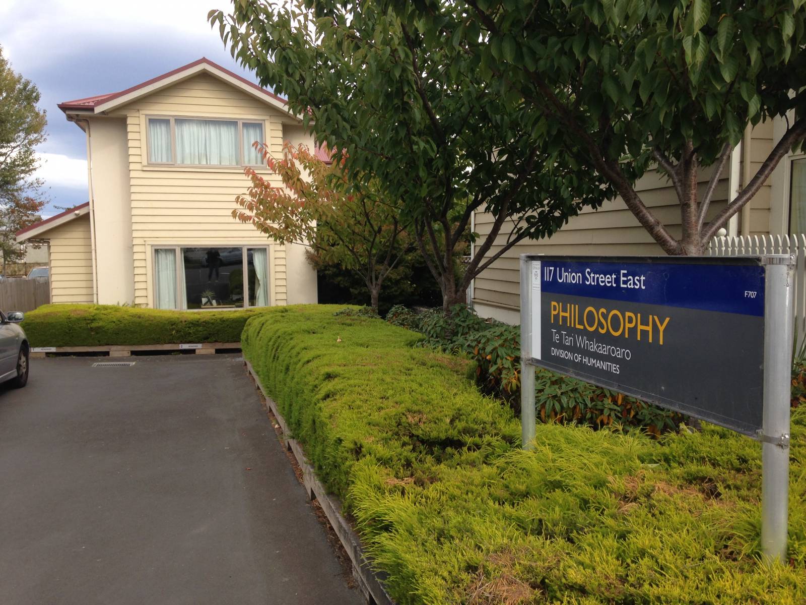 The philosophy department at the University of Otago on a sunny morning!