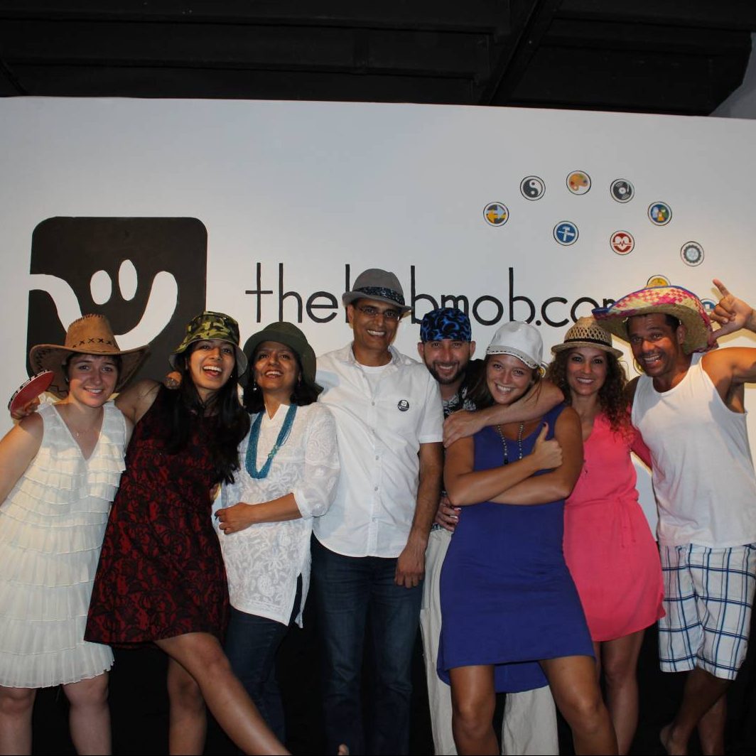 theHOBMOB team and friends at the event! Cid is on the far right. 