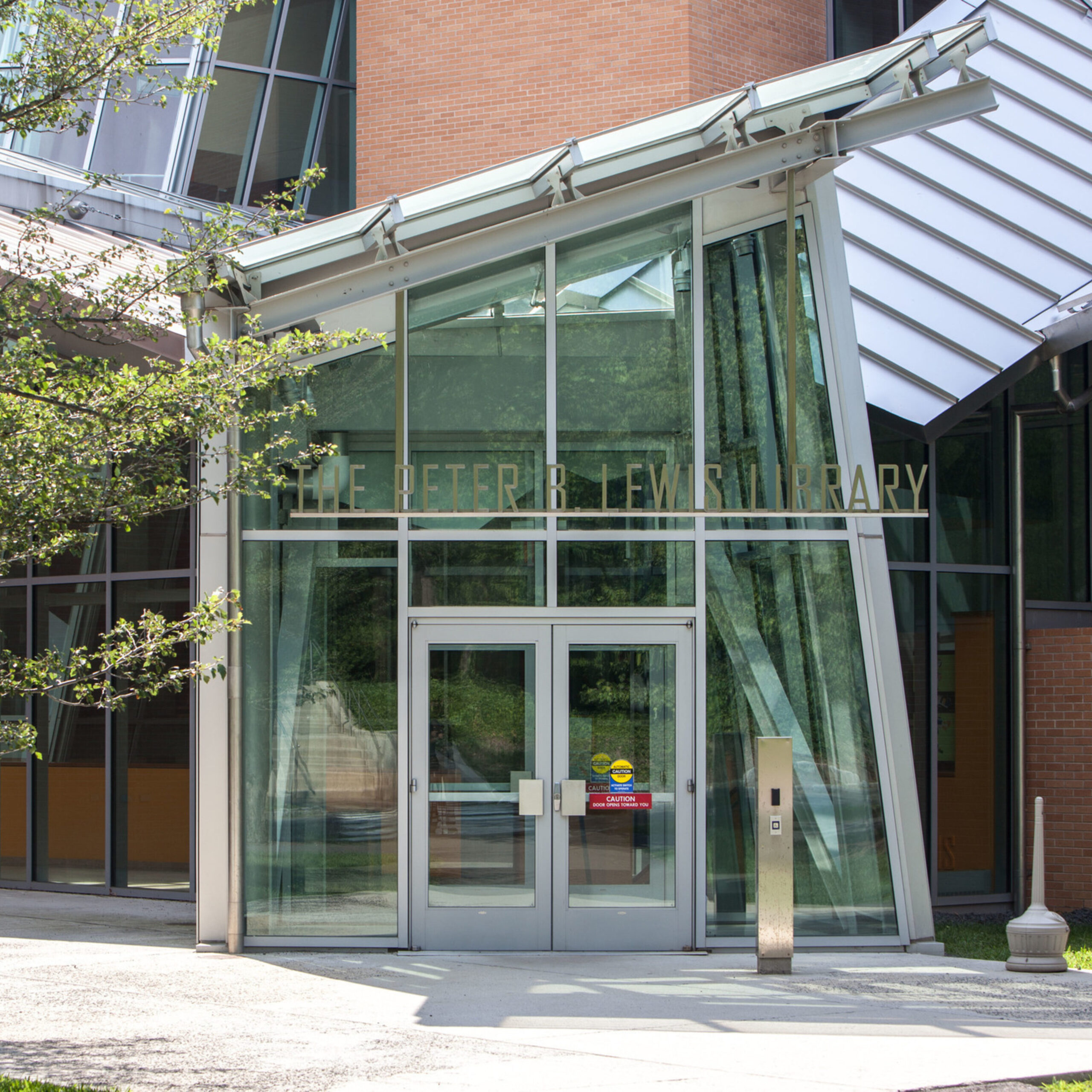 Entrance to Lewis Library