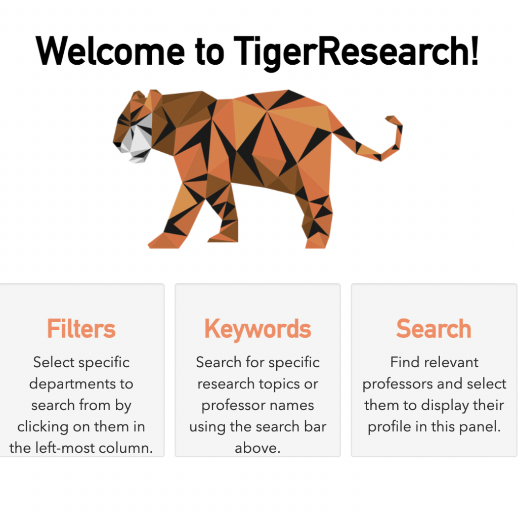 Image of the TigerResearch homepage