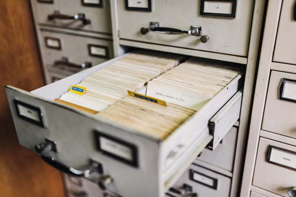 Picture of a filing cabinet