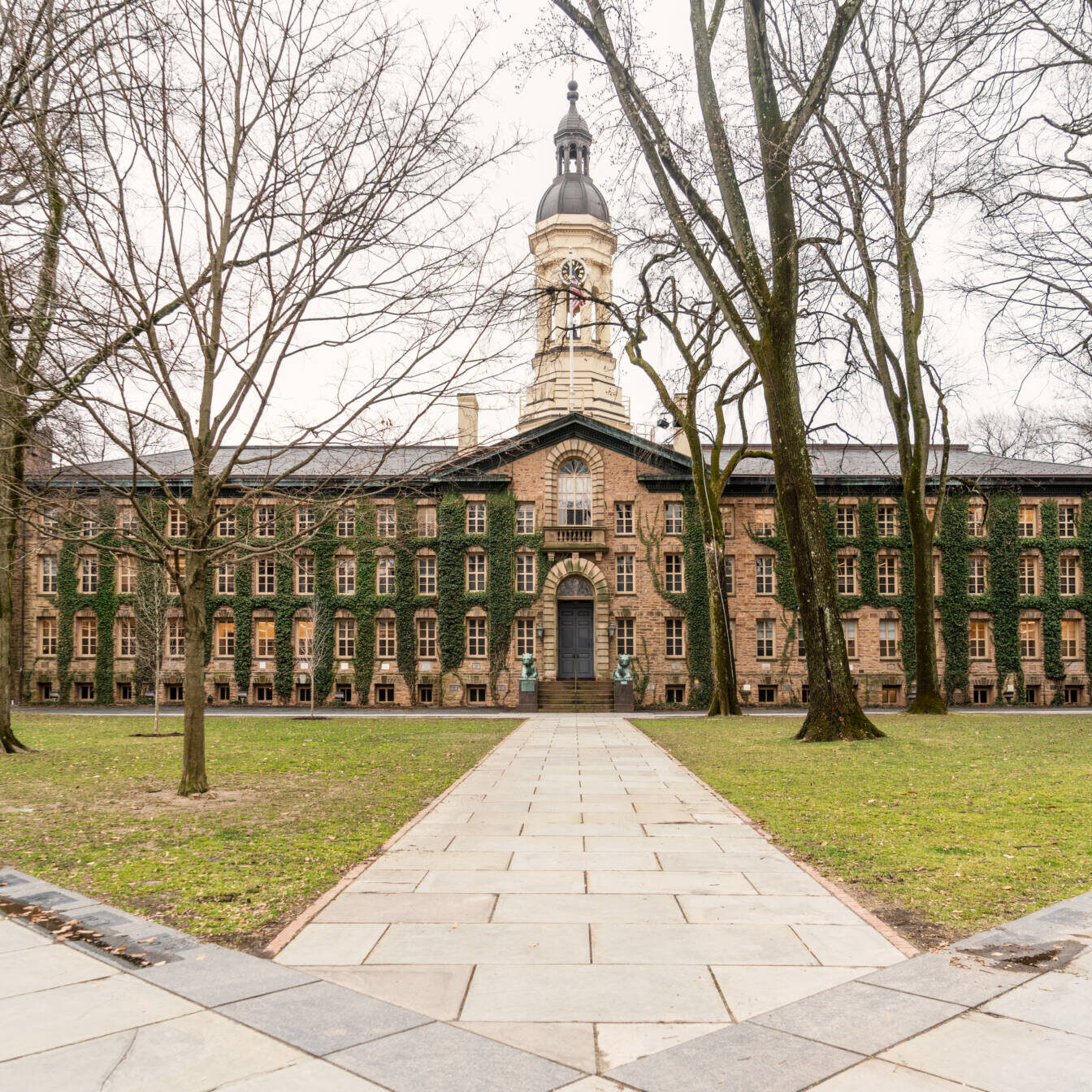 this image is for aesthetic reasons and depicts an iconic part of campus: Nassau Hall