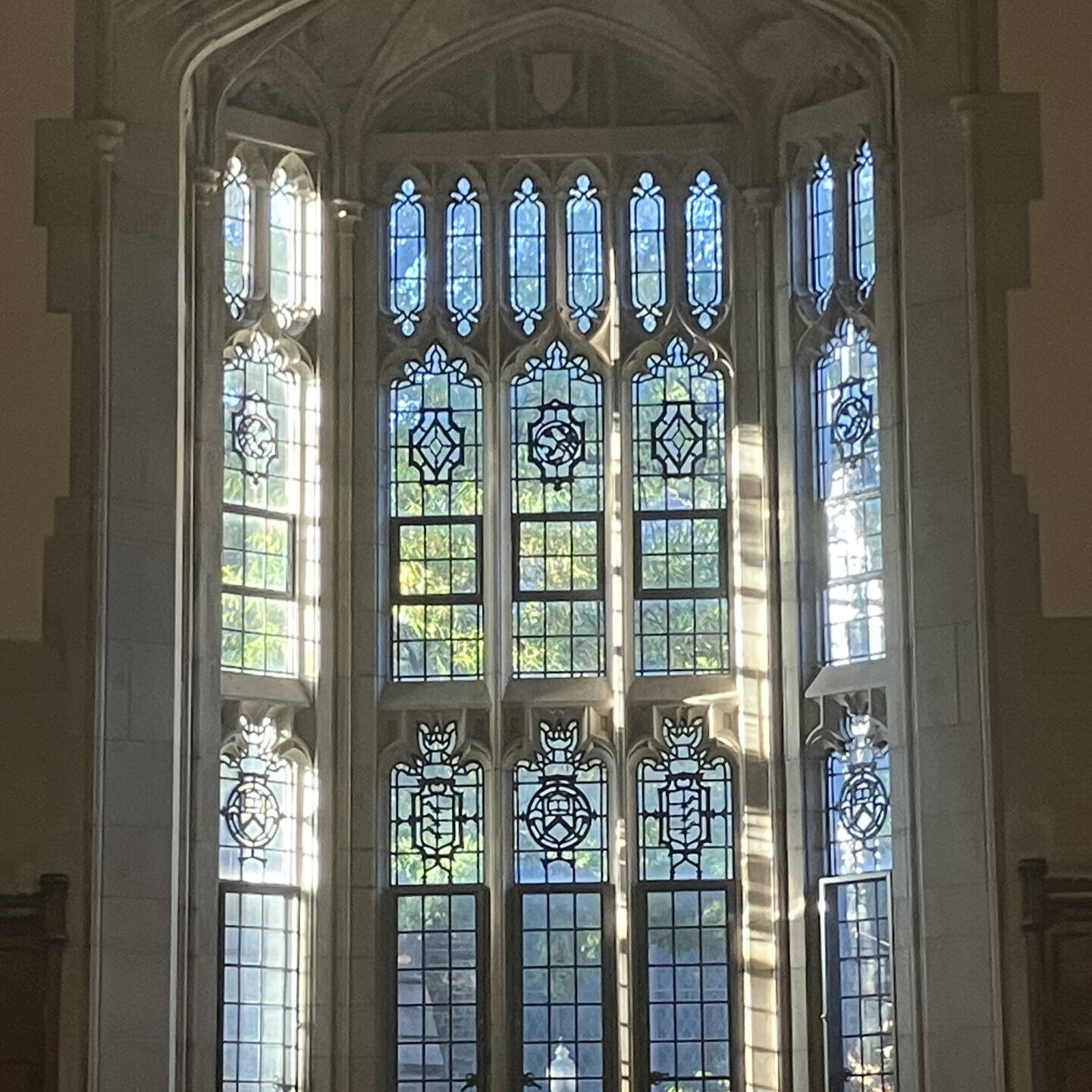 This image is a picture of a pretty set of windows during the warmer months to hint towards the warming weather and provide some optimism to the stress that applying to internships can cause.