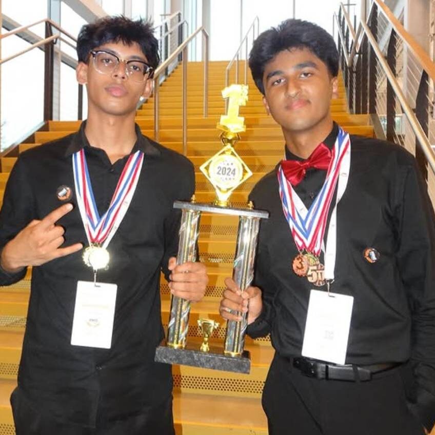 Photo taken by Sadat Ahmed Sadat Ahmed holding MIST trophy.