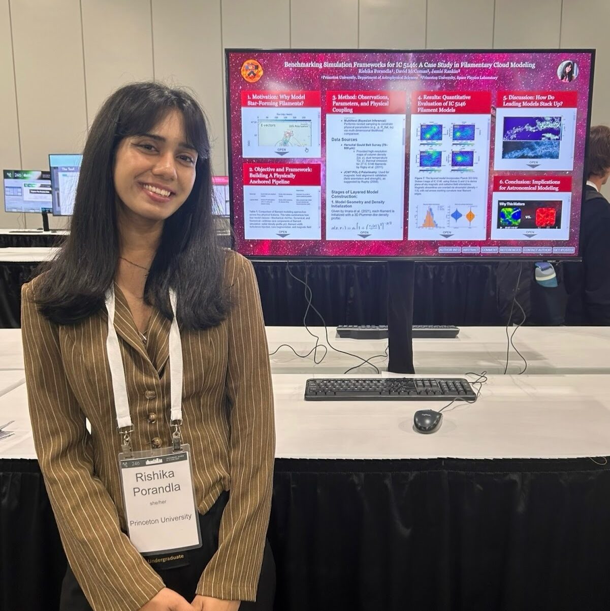 Picture taken by Rishika Porandla American Astronomical Society, 2025 Summer Meeting.