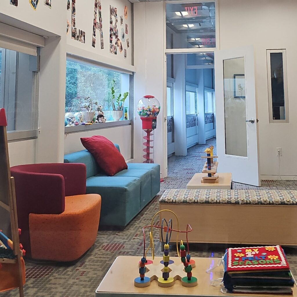 Jamilah Araf Princeton Baby Lab waiting room